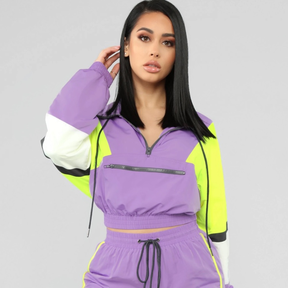 Fashion Nova Crop Windbreaker